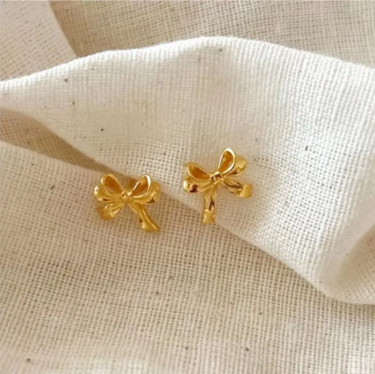 CINTA Gold Bowknot Stud