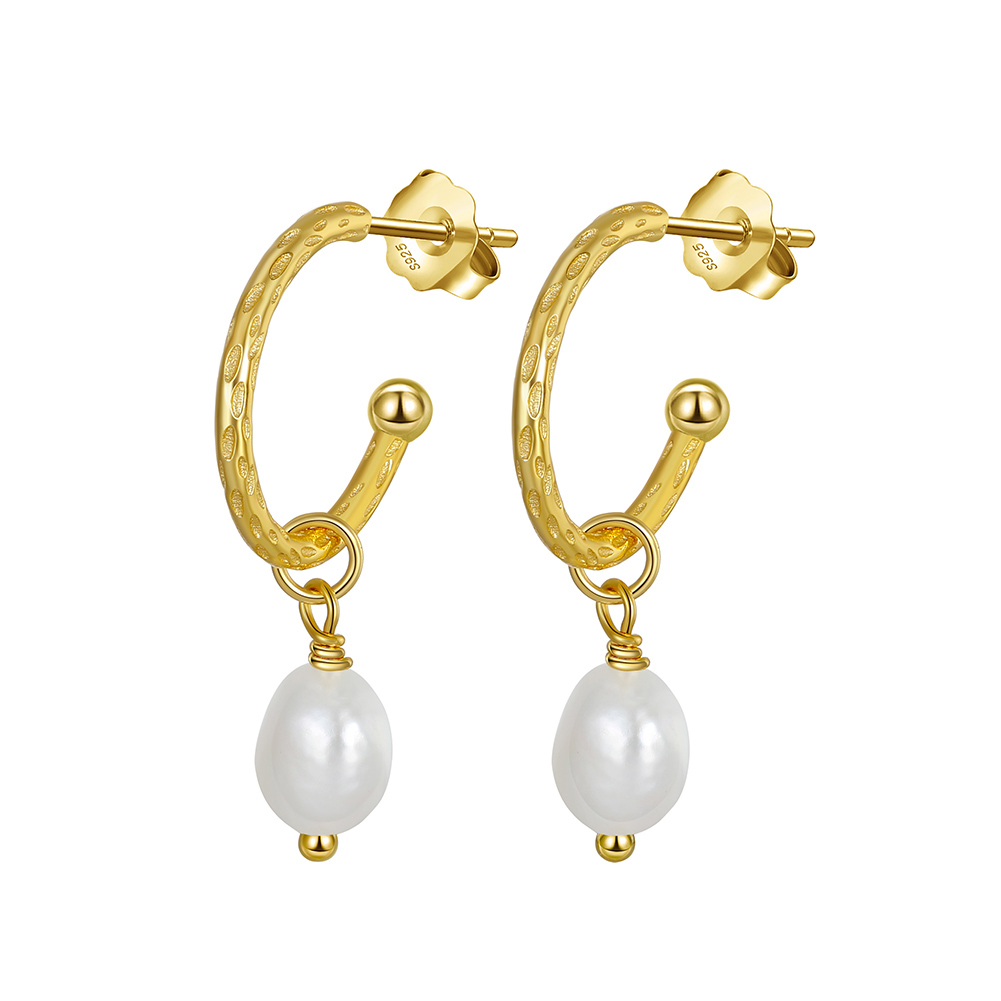 LIA 14K Gold Plated Freshwater Pearl Dangle Drop