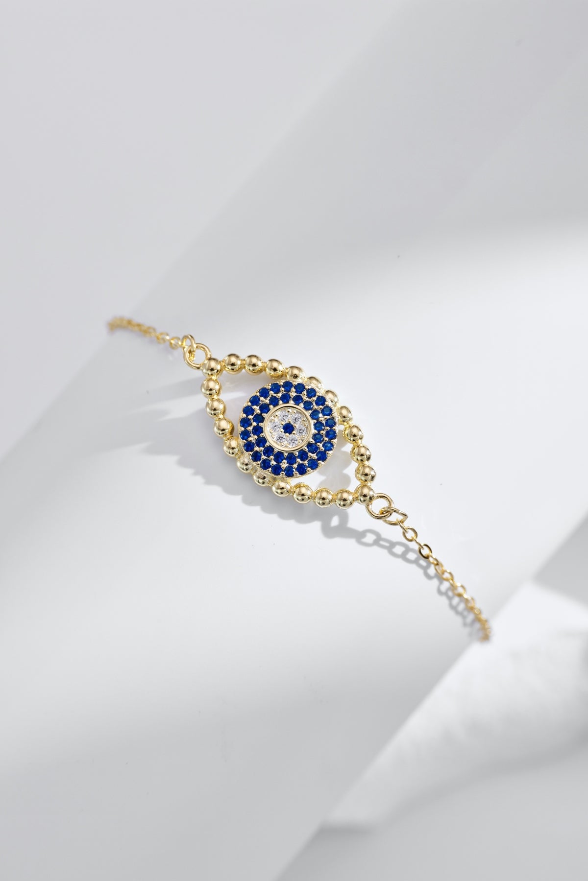 MALENA Devil's Eye 18K Gold Plated Bracelet